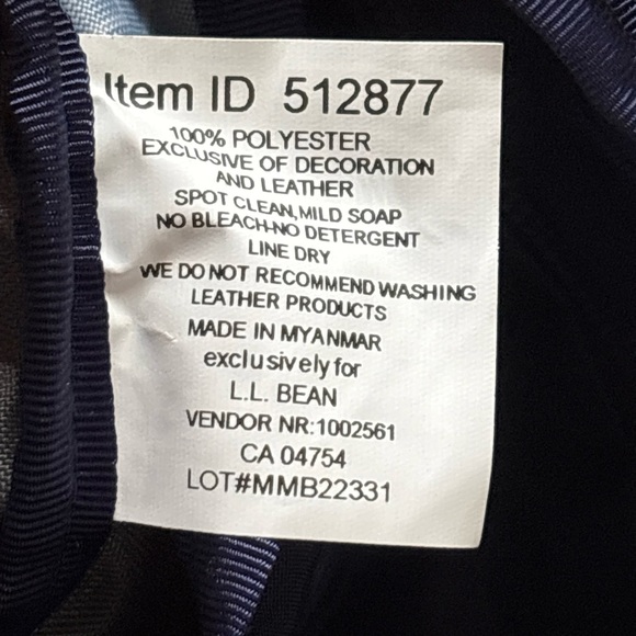 New LL Bean Stowaway Hip Pack Hiking Bag Fanny Waist Navy - Picture 7 of 7